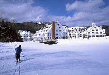 Skiing at Waterville Valley Resort.