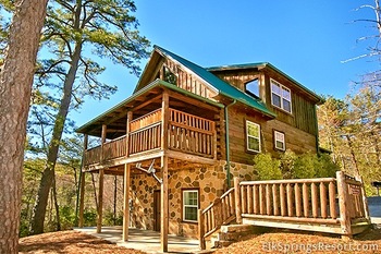 Cabin exterior at Elk Springs Resort.