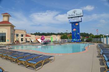 Outdoor pool at Ambers Resort and Conference Center.