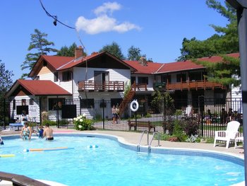 Outdoor pool at Lumina Resort.