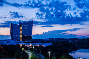 Exterior view of Mohegan Sun.