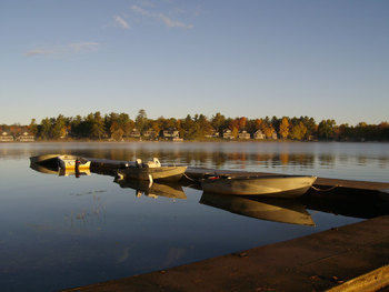 Lake view at Bayview Wildwood Resort.