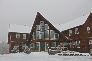 Exterior view of Big Powderhorn Lodging.