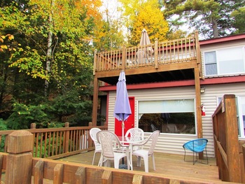 Cabin exterior at Contessa Resort.