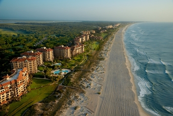 Aerial view of The Villas of Amelia Island Plantation.