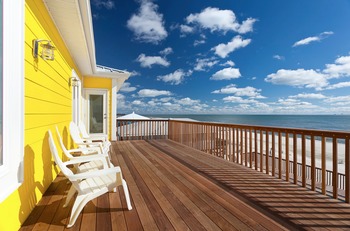 Rental deck view at Fort Morgan Realty.