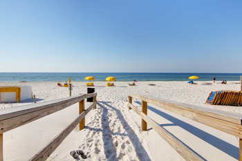 Beach view at Perdido Key Resort Management.